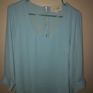Baby blue blouse